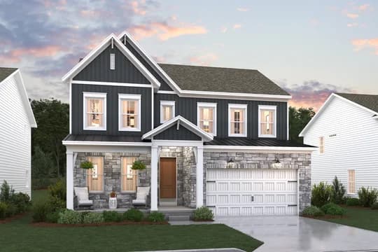 Pleasanton Omaha Elevation FE stone Level
